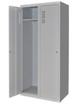 Шкаф для халатов цельнометаллический двойной ШХМ-2