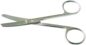 Ножницы тупоконечные, операционные изогнутые. Длина 11,5 см (НС-3), фото, цена
