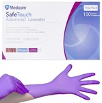 Перчатки нитриловые, без пудры SafeTouch Advanced Lavender лавандовые (50 пар)