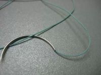 Полиэфир (лавсан) плетёный нерассасывающийся с 1-ой  режущей иглой, таперкат, USP 0 (M3,5) (12 шт/уп, фото, цена