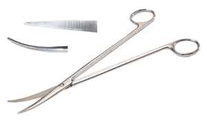Ножницы для рассечения мягких тканей, вертикально-изогнутые, с твердосплавом, 230 мм. (Н-133), фото, цена