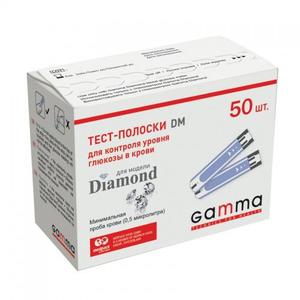 Тест-полоски Gamma DM (50 шт), фото, цена