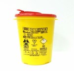 Контейнер для сбора иголок и медицинских отходов DISPO, емкость 1,5 л.  (c PP)