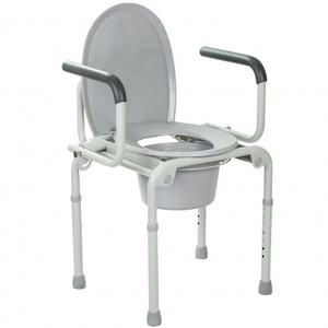 Стальной стул-туалет с откидными подлокотниками, OSD-2108D, фото, цена