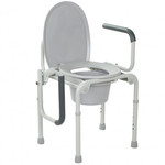 Стальной стул-туалет с откидными подлокотниками, OSD-2108D, фото, цена