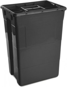 Контейнер для утилизации медицинских отходов, черный, с крышкой MONO, SC 50 л, фото, цена