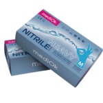 Перчатки нитриловые без пудры mediOk Heavy,  5,5 г (10 уп - 1 ящ)