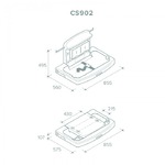 Настенный пеленальный столик Rixo Maggio CS902, фото, цена