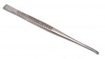 Долото с рифленой ручкой  желобоватое изогнутое. Длина 13,5 см, диаметр  3 мм (ДМ-10)